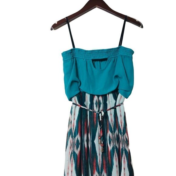 Jodi Kristopher Green Print Cutout Dress - Picture 3 of 8
